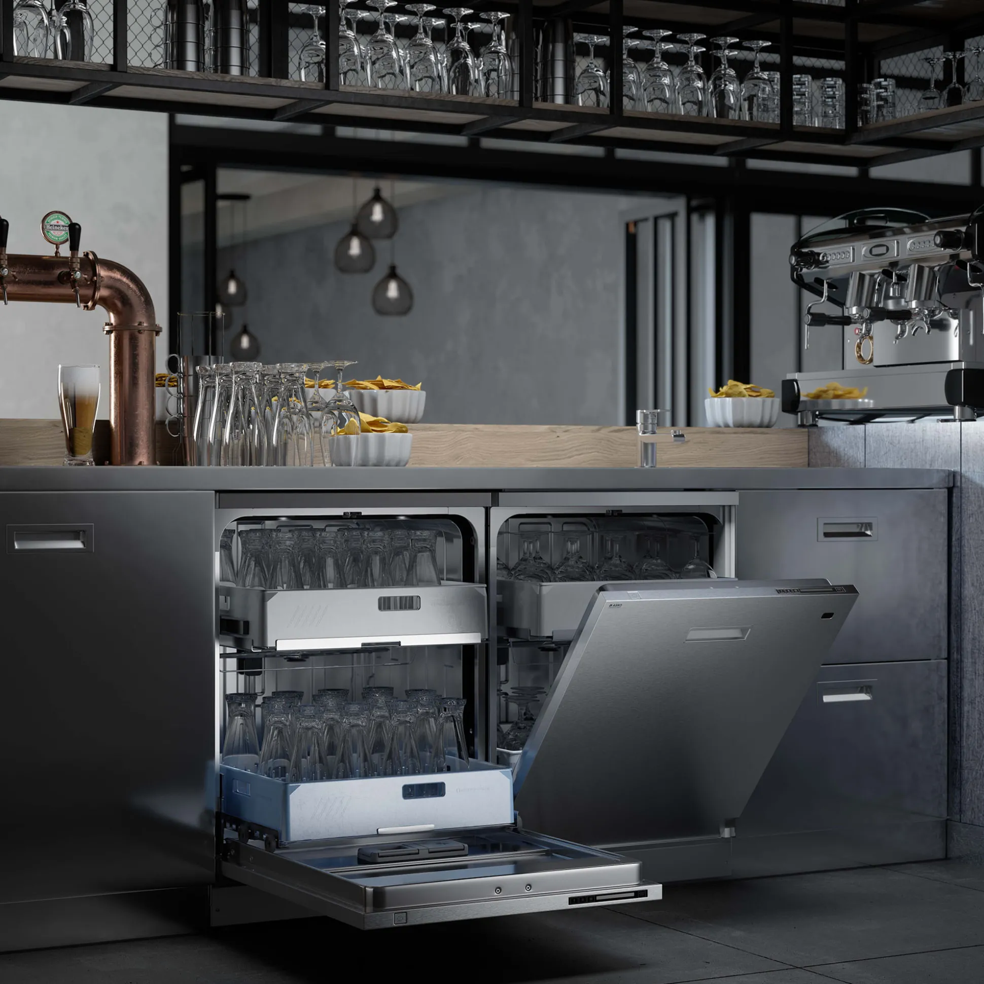 Professionel Industriopvaskemaskine Asko DWCFS5936S