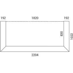 Receptionsdisk Form L221, antracit