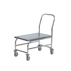 Rullebord høj plateauvogn, rustfri