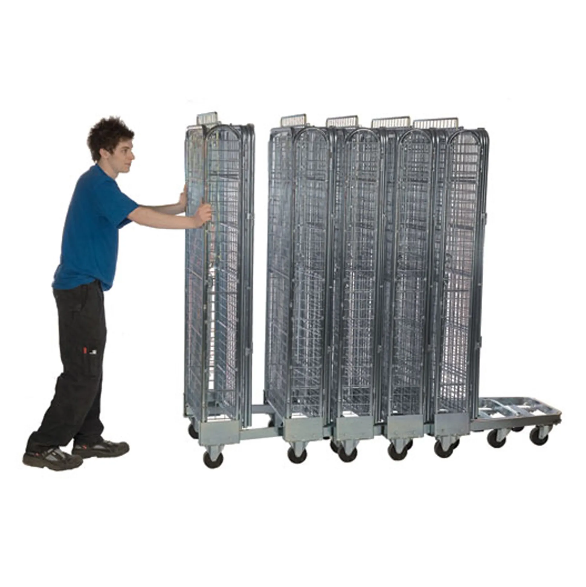 Rullecontainer 80 cm Bred m. 2 vægge