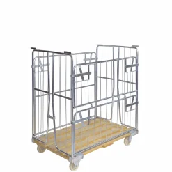 Rullecontainer m/træbund 120 cm Bred