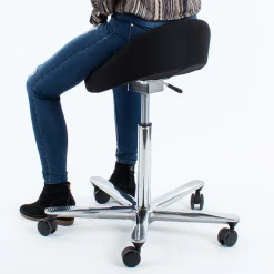 Sadelstol Flexline, sort