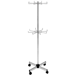 Salgsstativ Trep på hjul med 16 kroge