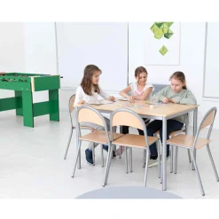 Skolebord Mila 60x120x64h alu decor
