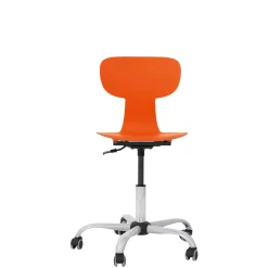 Skolestol plast Ergo hjul