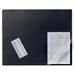 Skriveunderlag m. transparent dækplade