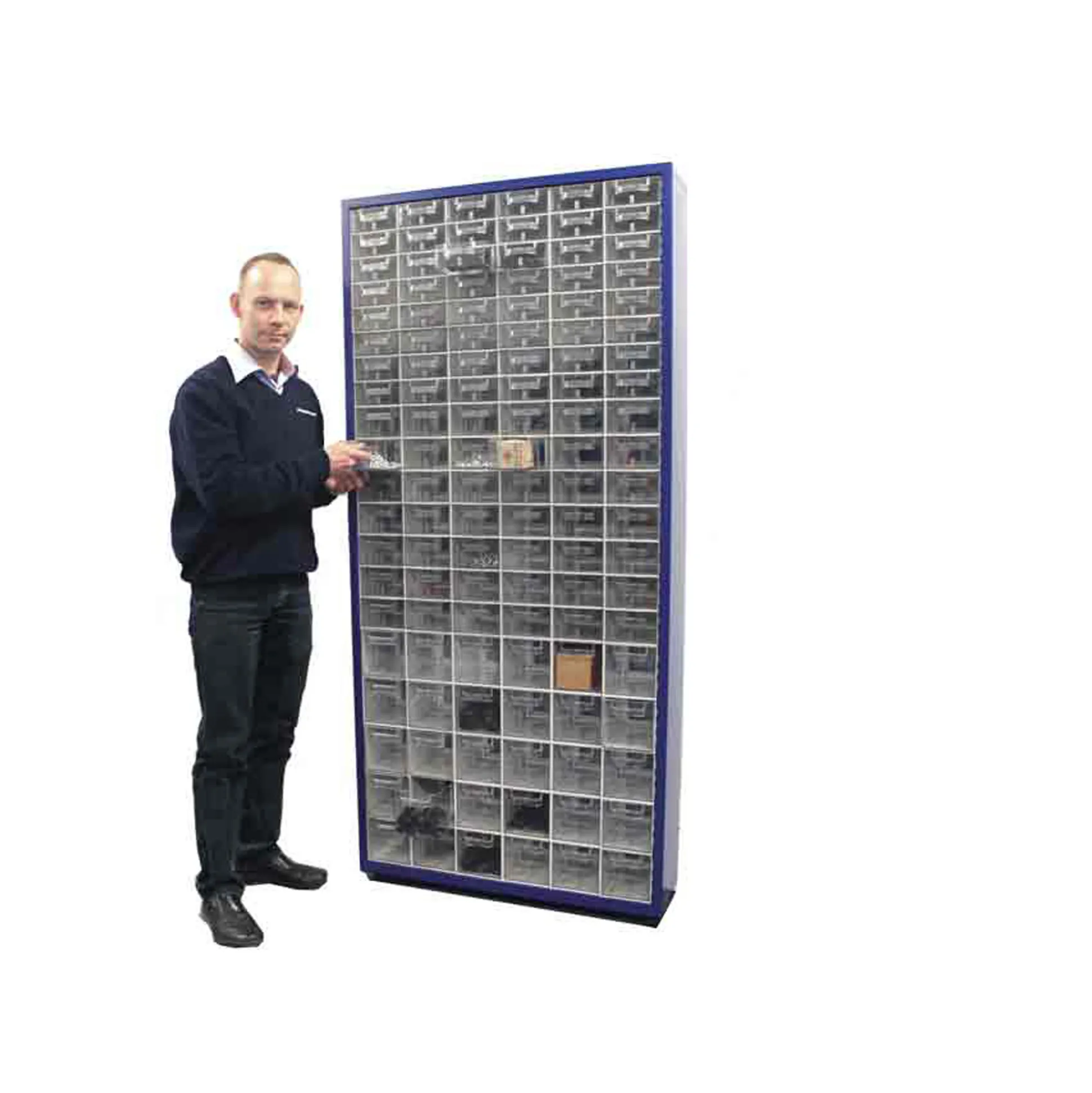 Skuffereol HiMax med 120 småskuffer