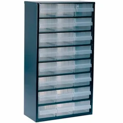 Skuffereol med 24 skuffer