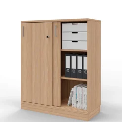 Skydedørsskab med 2x3 rum - EP Xtra