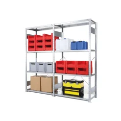 Stålreol Meta, 2 fag, 40x200x200h cm