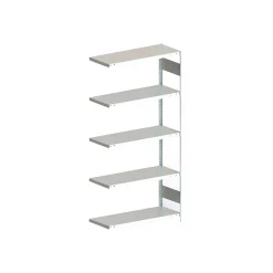 Stålreol Meta, følgefag 30x100x200h cm