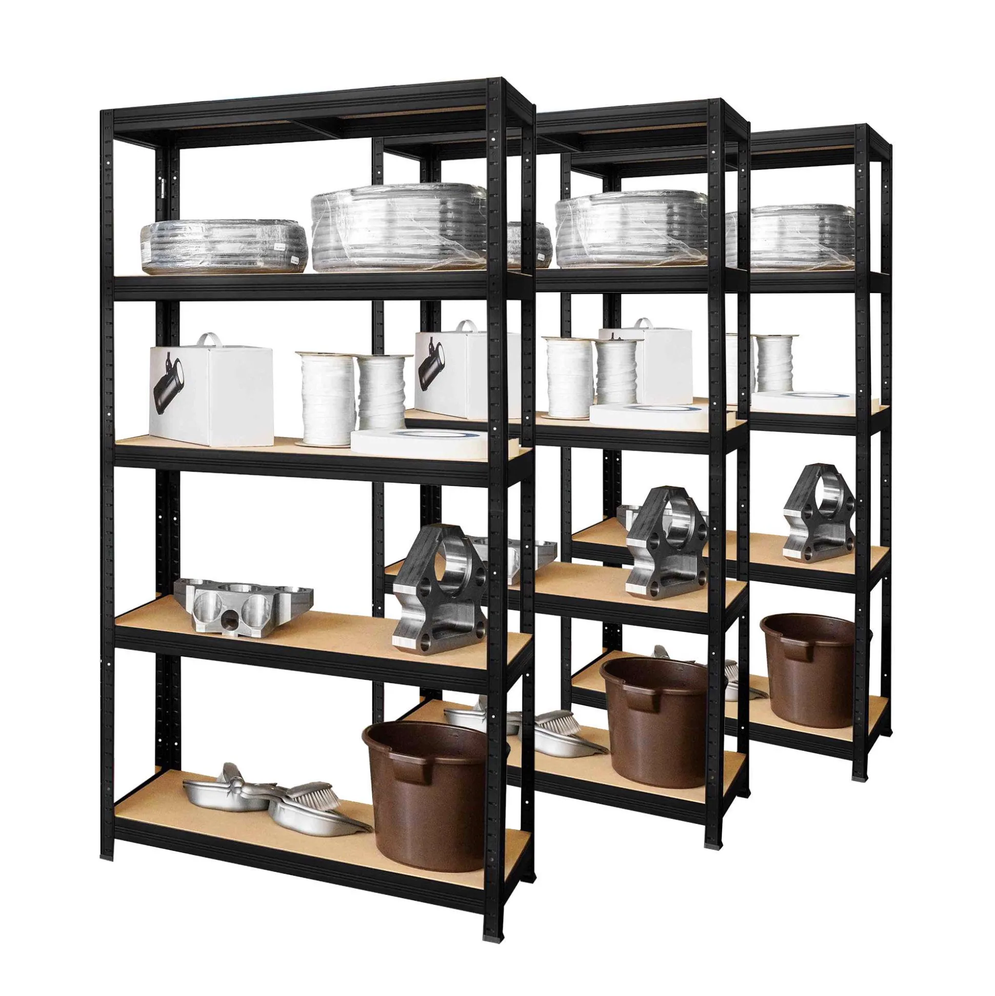 Stålreol StelCon 45x90x180h cm, 250 kg