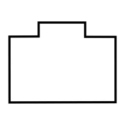 Stoleunderlag Floorlux u/pigge L 150x120 cm.