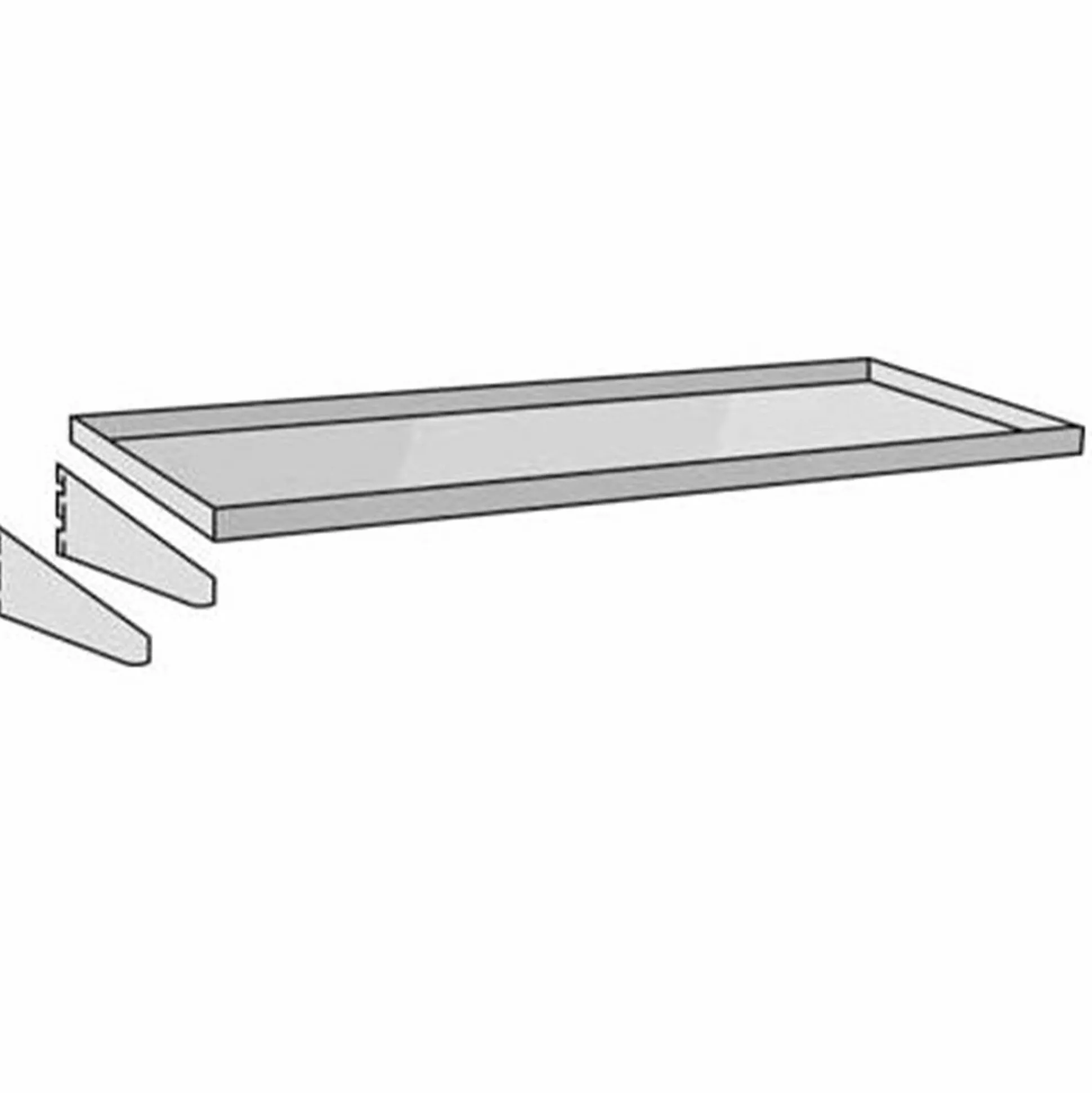 Sys. 9000 hylde 90x30 cm t. forrådsbk.