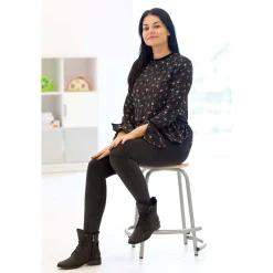 Taburet Flexi høj med fodstøtte hvid