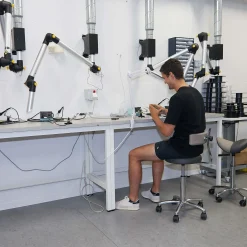 Taburet Round lav mørkegrå