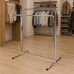 Tøjstativ L140, m. dobbelt bøjlestang