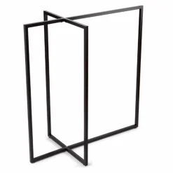 Tøjstativ med 4 arme, sort