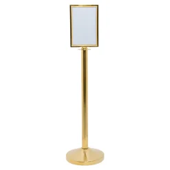 Topskilt A4 Classic rustfrit stål, guld