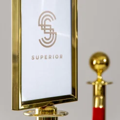 Topskilt A4 Classic rustfrit stål, guld