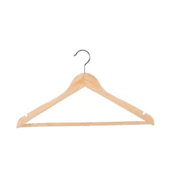 Træbøjle 45 cm, med buksestang