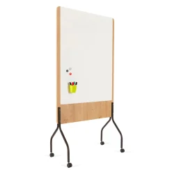 Whiteboard på hjul Rocada natur 100x120 cm