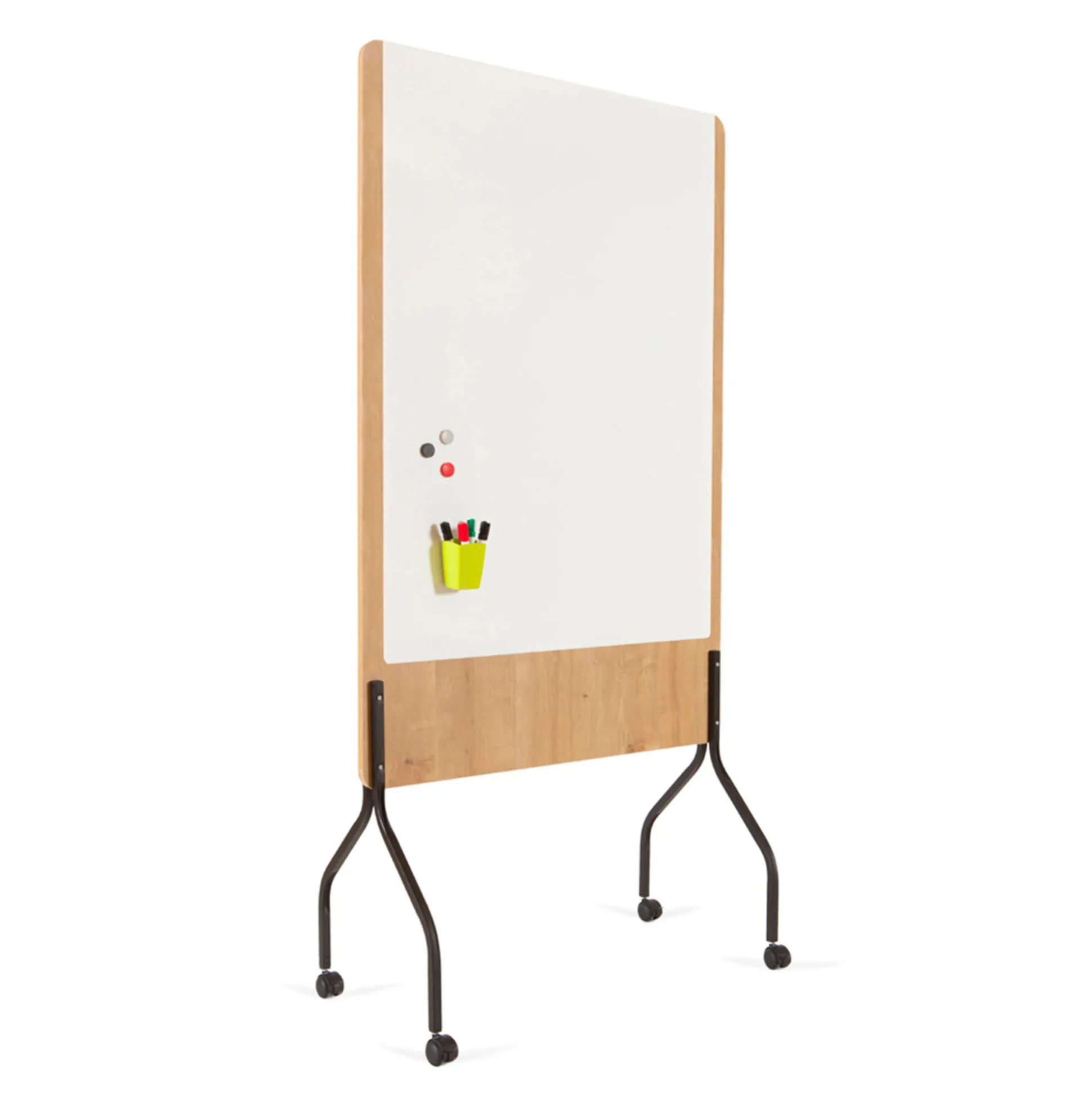 Whiteboard på hjul Rocada natur 100x120 cm