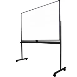 Whiteboard tavle på hjul ECO 180x120 cm, sort
