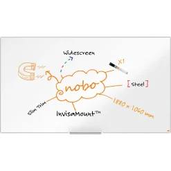 Widescreen whiteboard Nobo emaljeret 188x106 cm